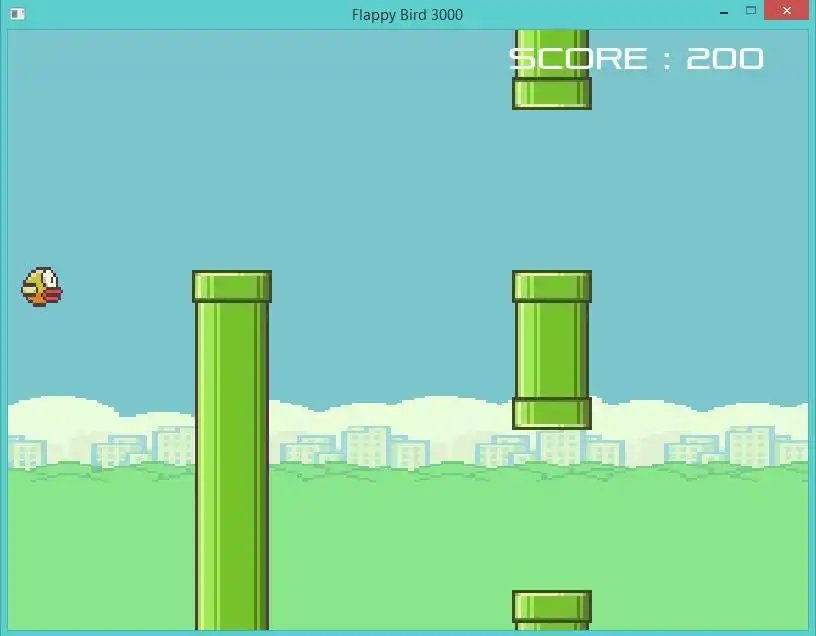 قم بتنزيل أداة الويب أو تطبيق الويب Flappy Bird 3000 - لعبة بسيطة ثنائية الأبعاد لتشغيلها على Windows عبر الإنترنت عبر Linux عبر الإنترنت