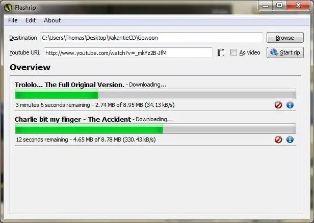 Download webtool of webapp Flashrip