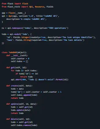 Download web tool or web app Flask RESTX