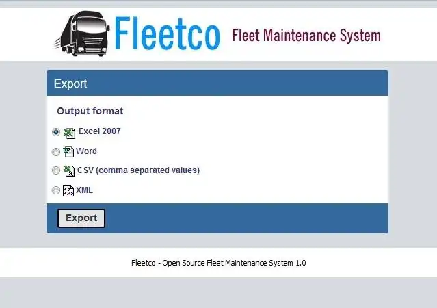 Web aracını veya web uygulamasını indirin Fleetco - Filo Bakım Yönetimi