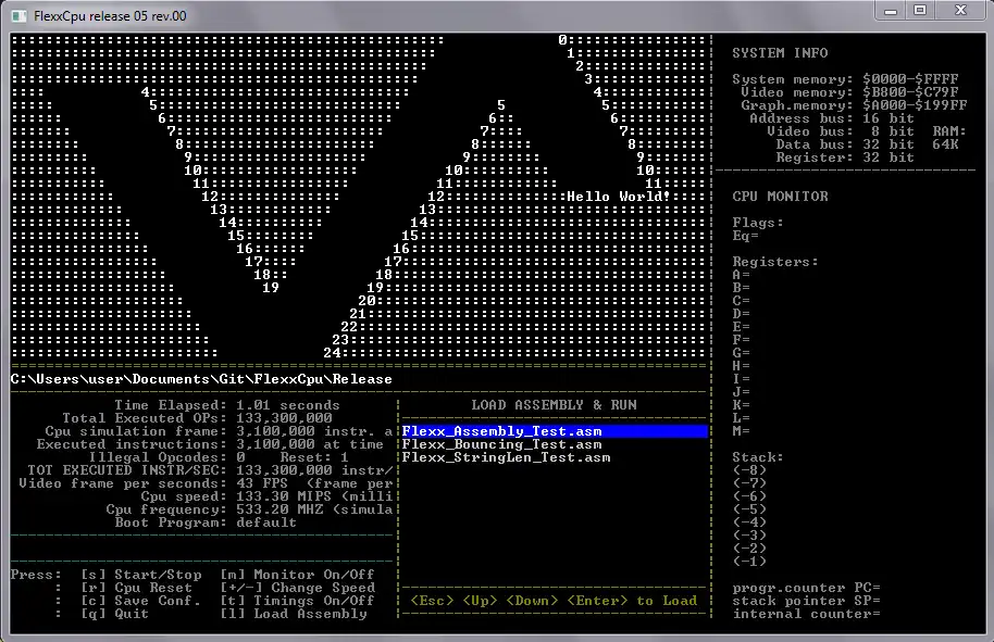 Download web tool or web app FlexxCpu to run in Windows online over Linux online