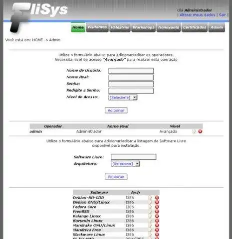 Загрузите веб-инструмент или веб-приложение Flisys - система с открытым исходным кодом Flisol