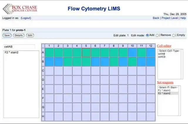 Download web tool or web app FlowLIMS to run in Windows online over Linux online