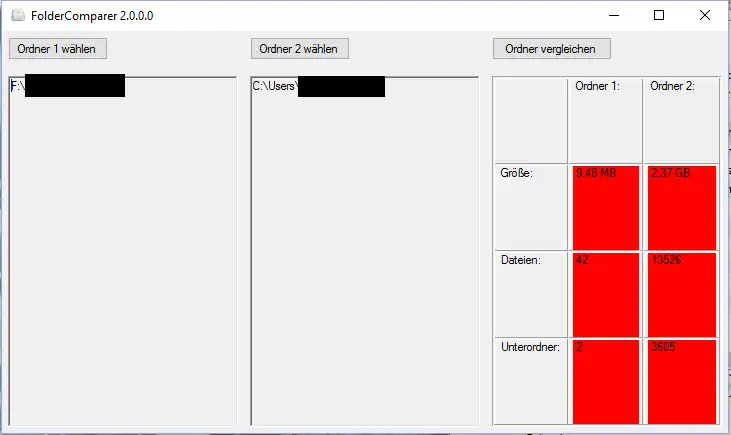 Download web tool or web app FolderComparer2