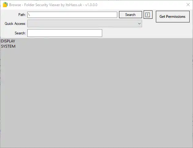 WebツールまたはWebアプリをダウンロードするFolderSecurityViewer