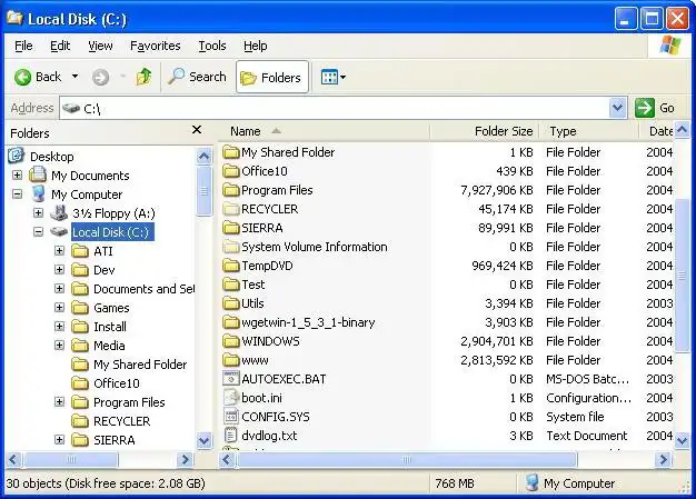 Download web tool or web app Folder Size for Windows