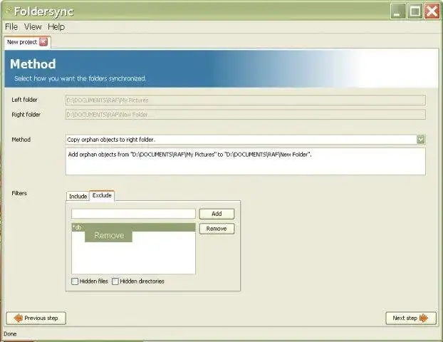 Download web tool or web app Foldersync