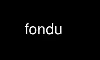 Jalankan fondu dalam penyedia pengehosan percuma OnWorks melalui Ubuntu Online, Fedora Online, emulator dalam talian Windows atau emulator dalam talian MAC OS