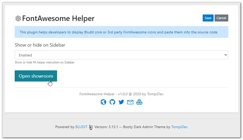 Download webtool of web-app FontAwesome Helper