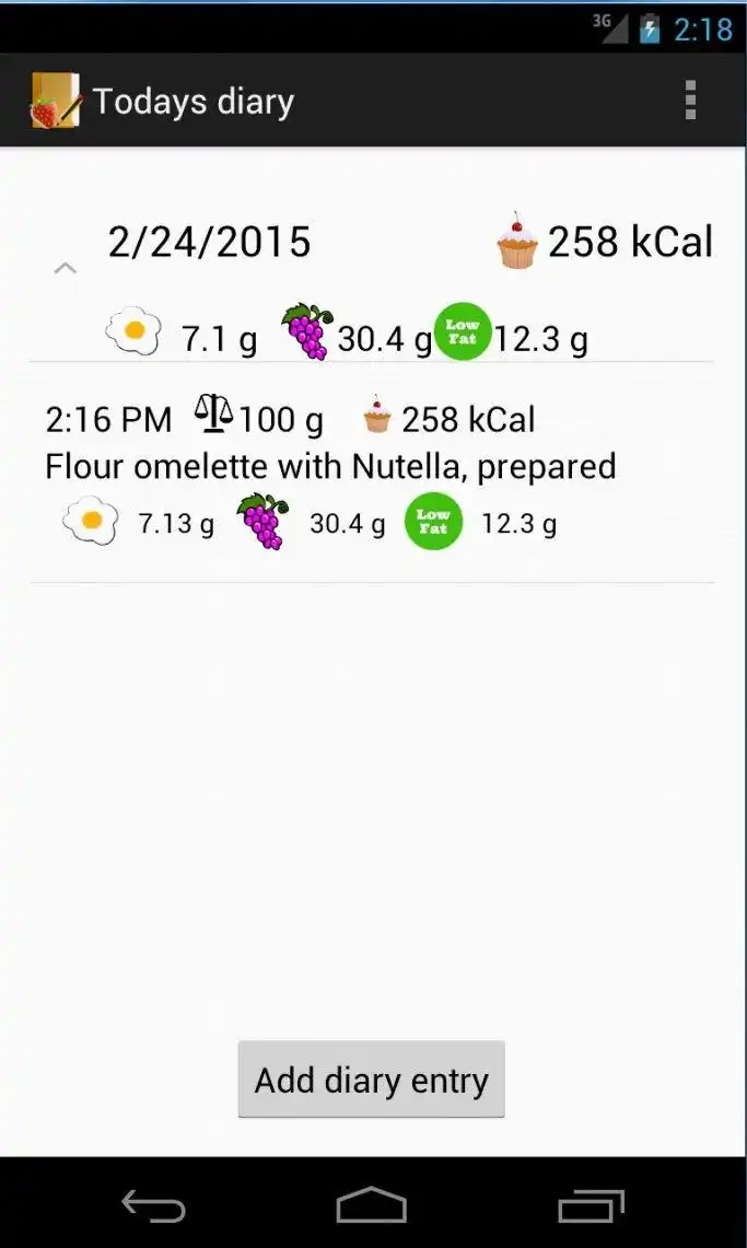 Download web tool or web app FoodDiary