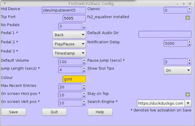 Download web tool or web app footswitch2basic