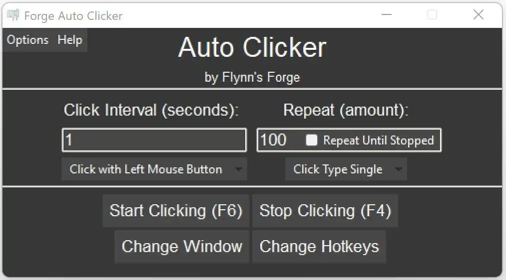 Tải xuống công cụ web hoặc ứng dụng web Forge Auto Clicker