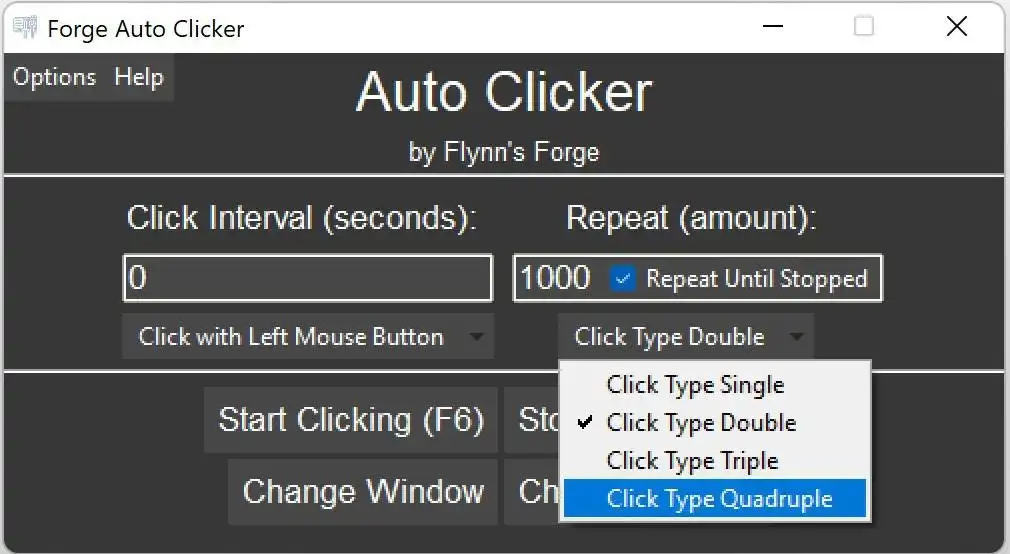 Download web tool or web app Forge Auto Clicker
