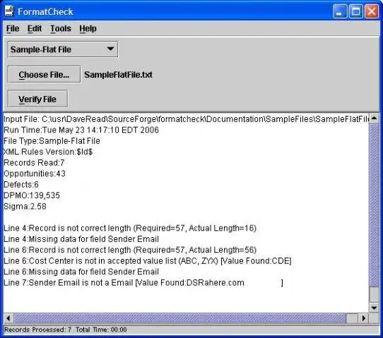 Download webtool of webapp FormatCheck