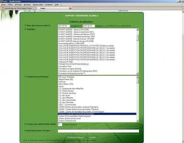 Download web tool or web app Fortic Gestion Formation