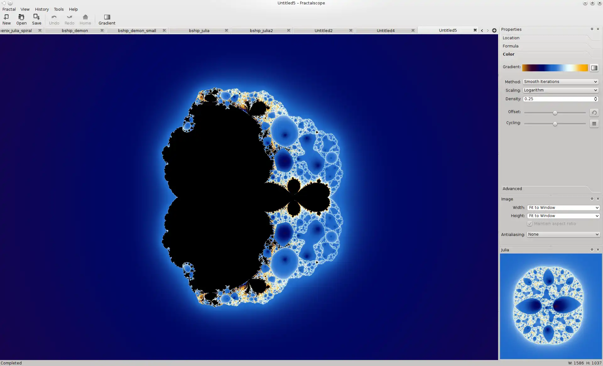 Télécharger l'outil Web ou l'application Web Fractalscope