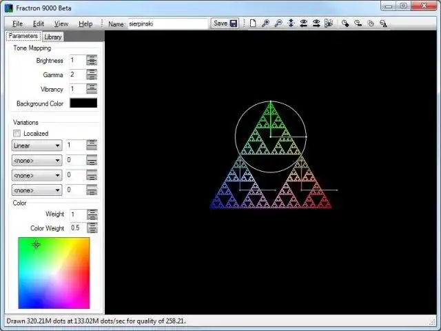 Scarica lo strumento web o l'app web Fractron 9000