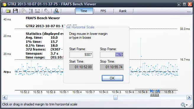 Télécharger l'outil Web ou l'application Web FRAFS Bench Viewer