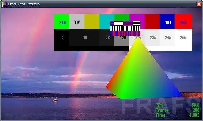 Download web tool or web app FRAFS Test Pattern