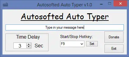 Download web tool or web app Free Auto Typer