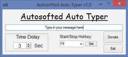 Mag-download ng web tool o web app na Libreng Auto Typer