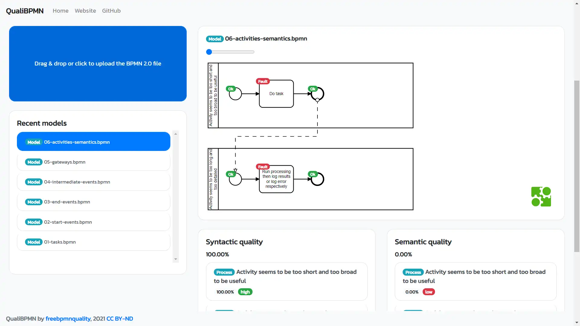 Mag-download ng web tool o web app ng librengbpmnquality — QualiBPMN