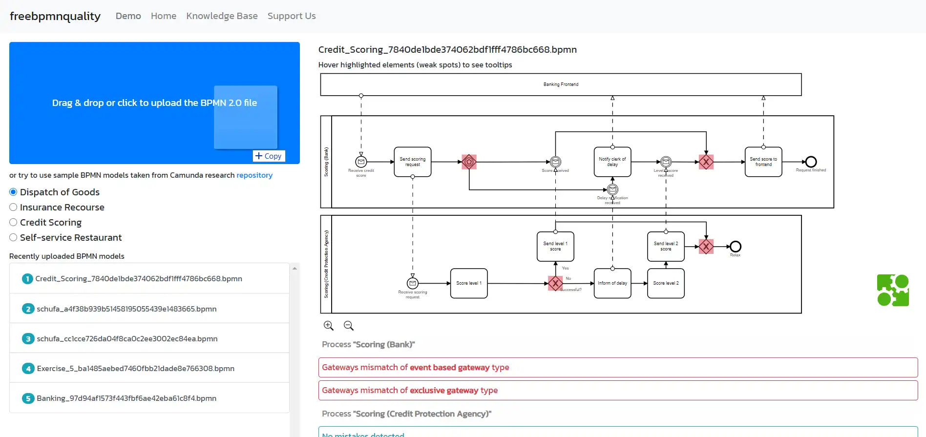 Laden Sie das Web-Tool oder die Web-App freebpmnquality herunter