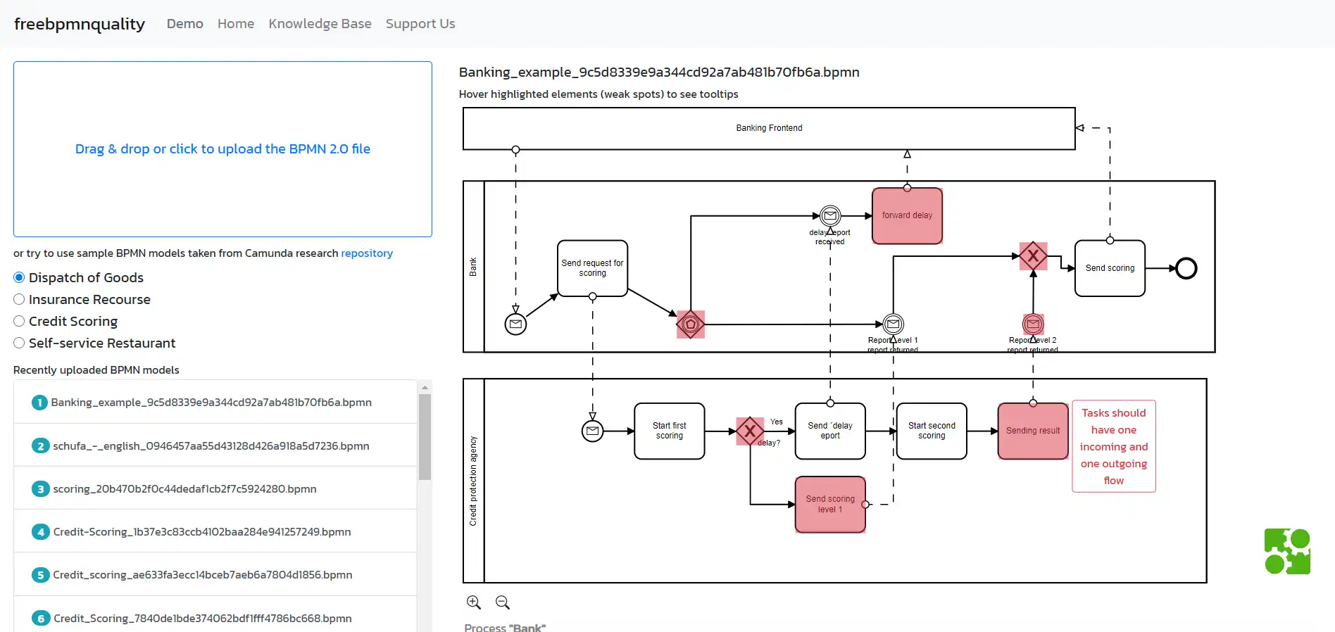 Laden Sie das Web-Tool oder die Web-App freebpmnquality herunter