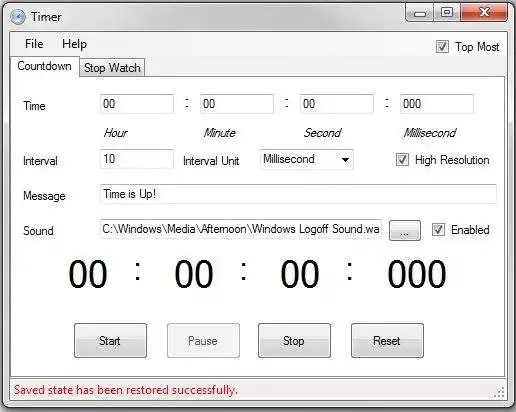 Descargue la herramienta web o la aplicación web Free Countdown Timer and Stopwatch Timer