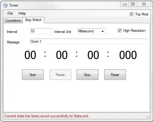 Download webtool of webapp Gratis Countdown Timer en Stopwatch Timer