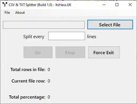 ওয়েব টুল বা ওয়েব অ্যাপ বিনামূল্যে CSV টেক্সট (TXT) ফাইল স্প্লিটার ডাউনলোড করুন