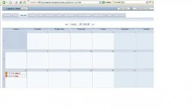 Download web tool or web app Freelancer calendar