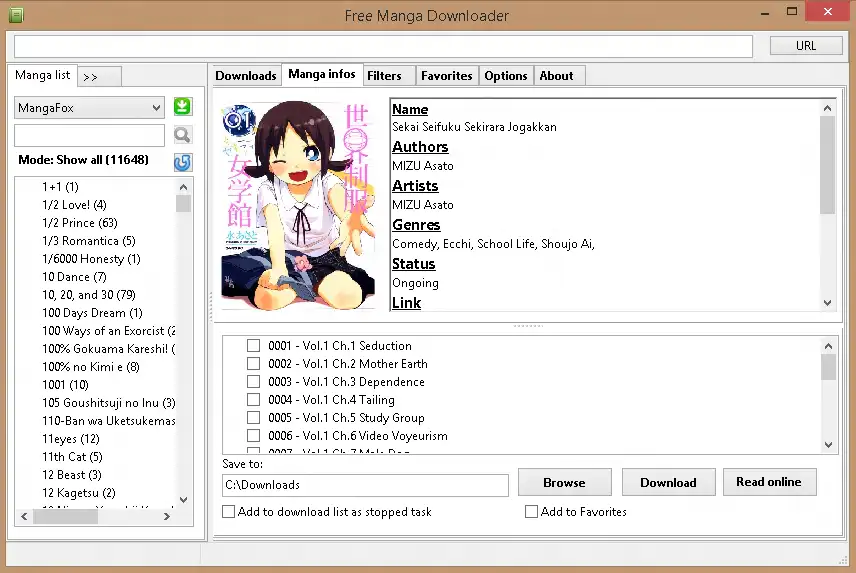 Descargue la herramienta web o la aplicación web Free Manga Downloader