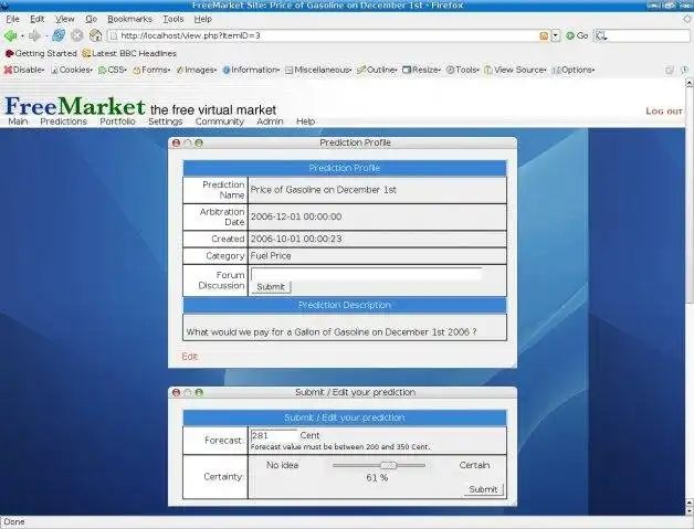 Download web tool or web app FreeMarket