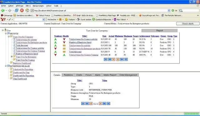 Download web tool or web app FreeMetrics