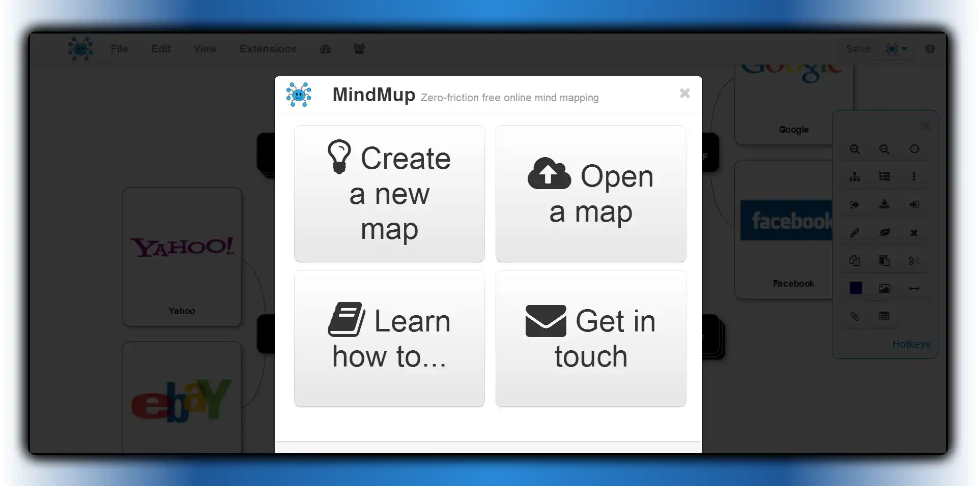 Scarica lo strumento web o l'app web Mappa mentale online gratuita - MindMup