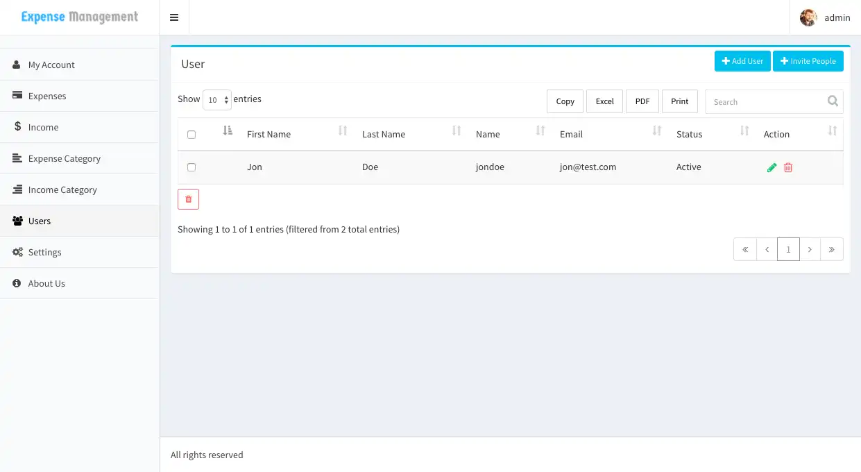 下载网络工具或网络应用程序免费的 PHP/Codeigniter 费用管理器