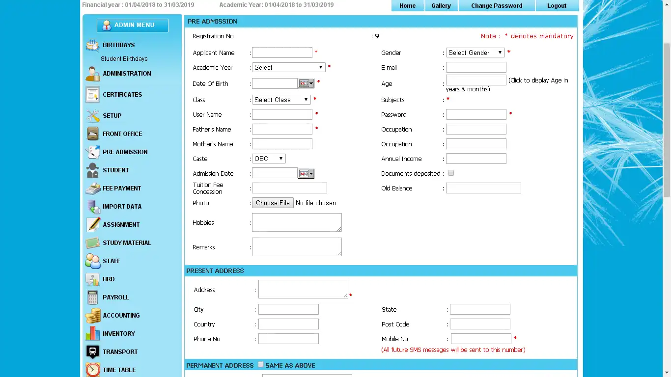 Download web tool or web app Free School ERP Ultimate Original PHP