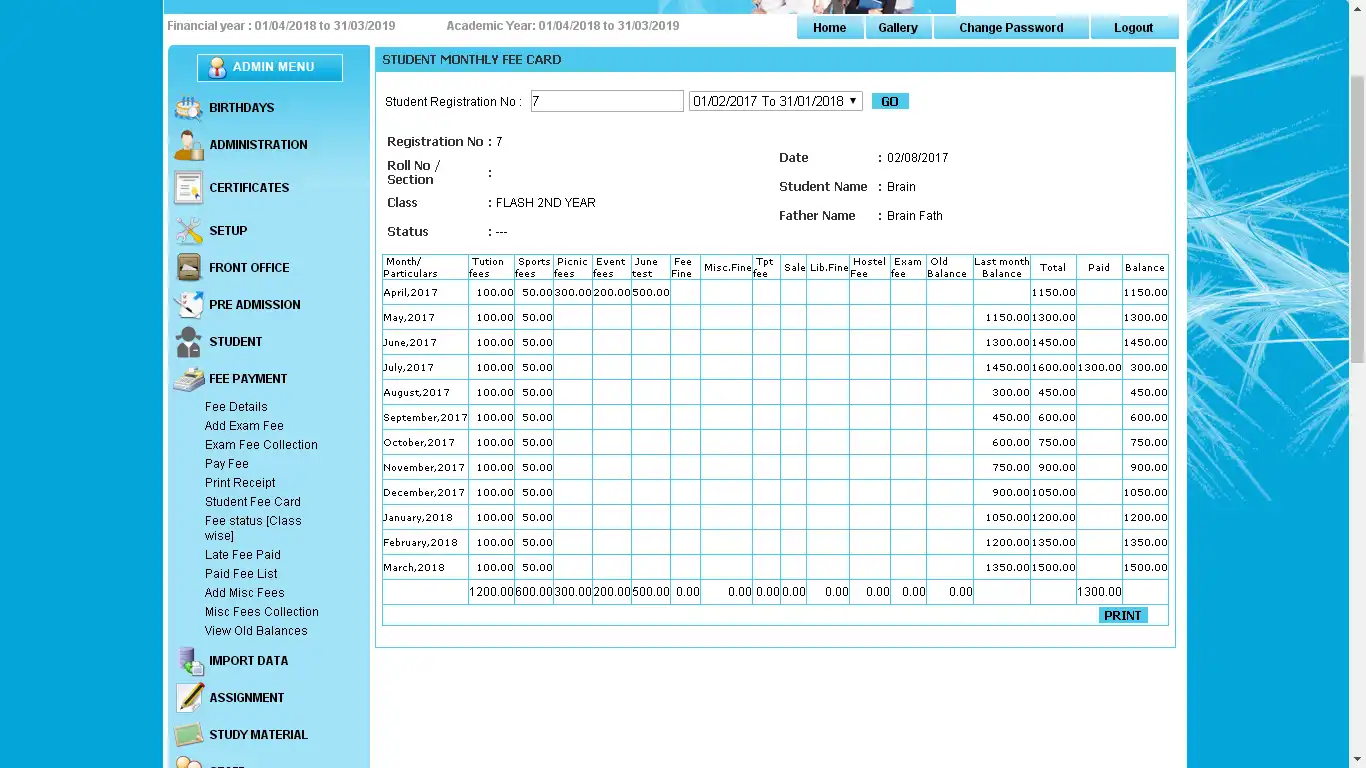 Download web tool or web app Free School ERP Ultimate Original PHP