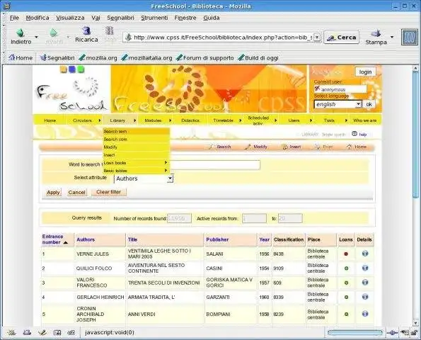 Download web tool or web app freeschool - open source for schools