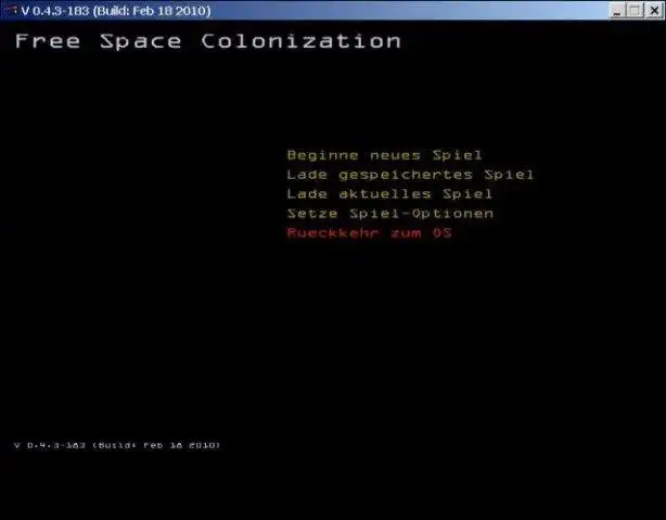 Завантажте веб-інструмент або веб-програму Free Space Colonization