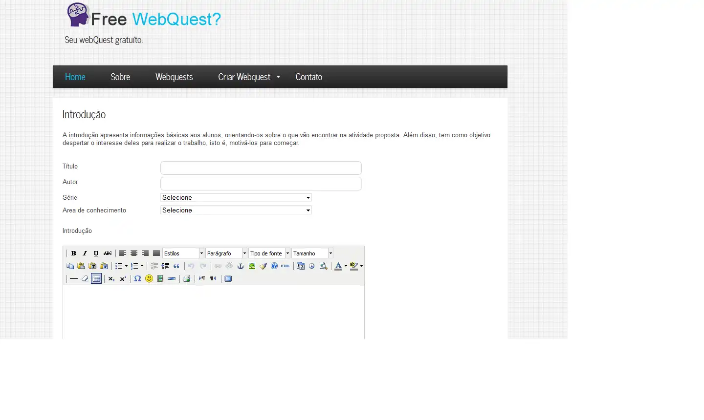 Download web tool or web app Free webQuest