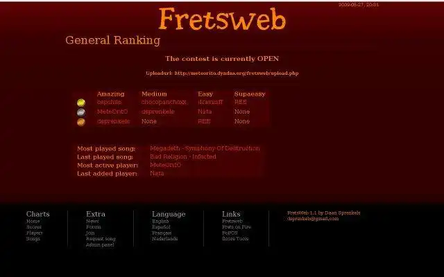 Linux'ta çevrimiçi çalıştırmak için web aracını veya web uygulamasını Fretsweb'i indirin