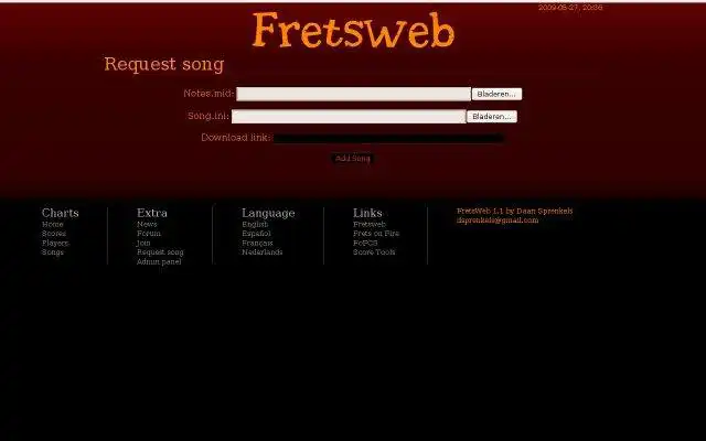 Descargue la herramienta web o la aplicación web Fretsweb para ejecutar en Linux en línea