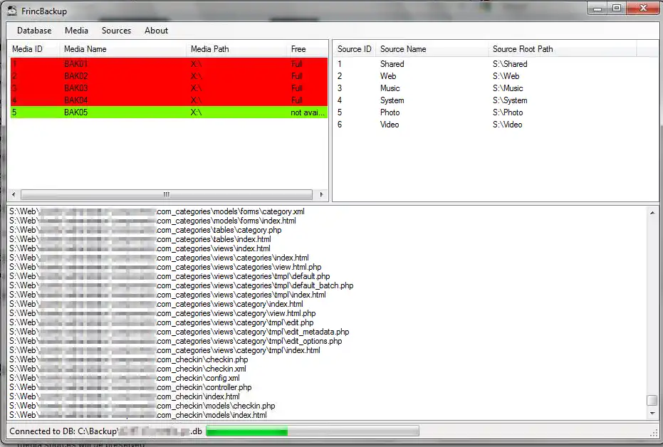 Download web tool or web app FrincBackup