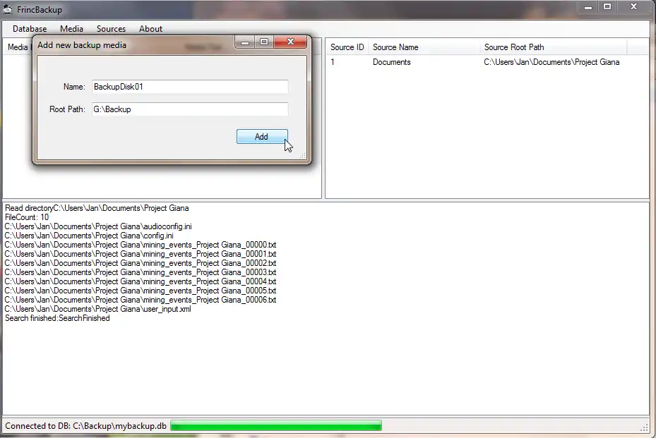 Download web tool or web app FrincBackup