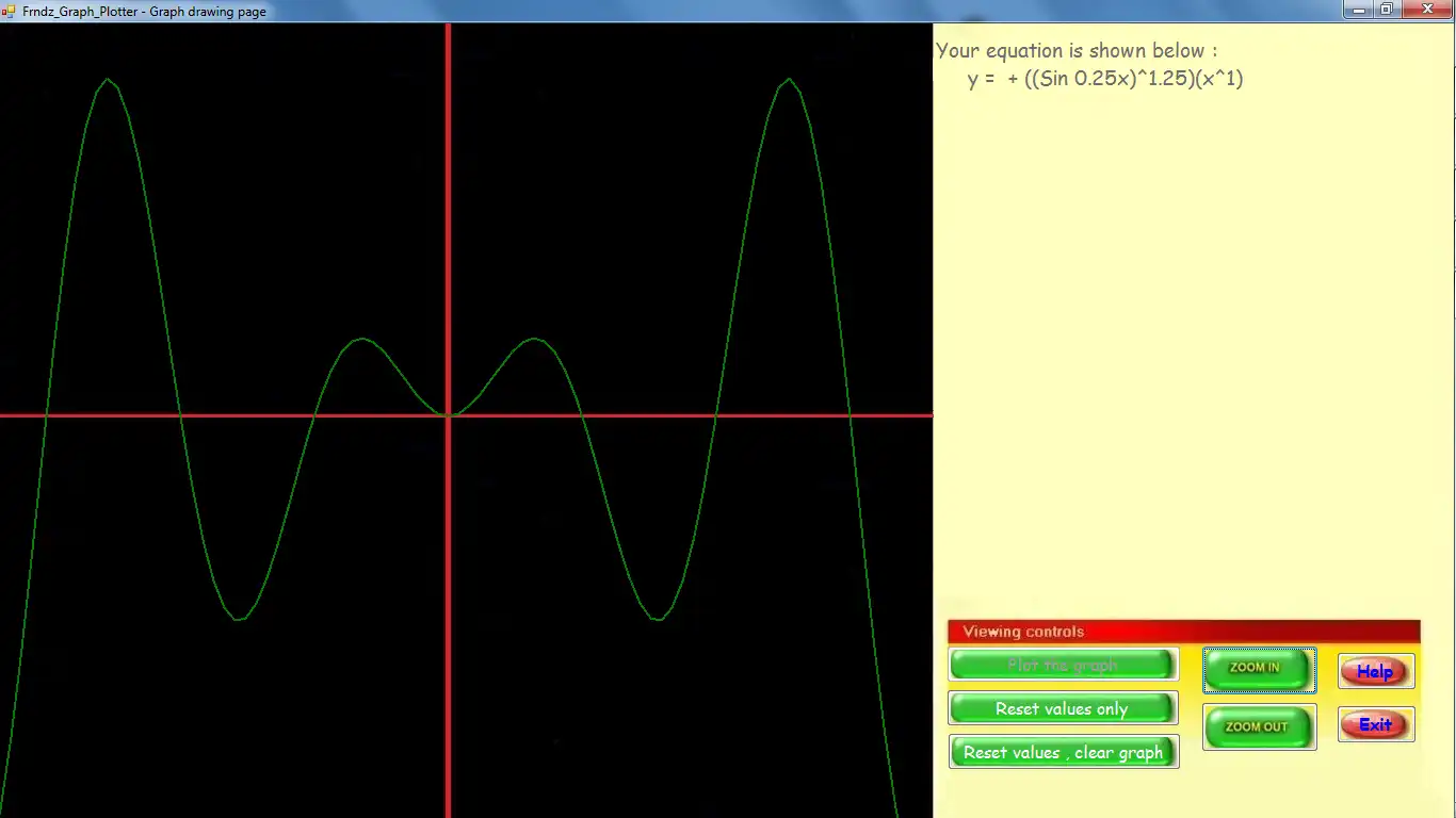 Web aracını veya web uygulamasını indirin Frndz Graph Plotter