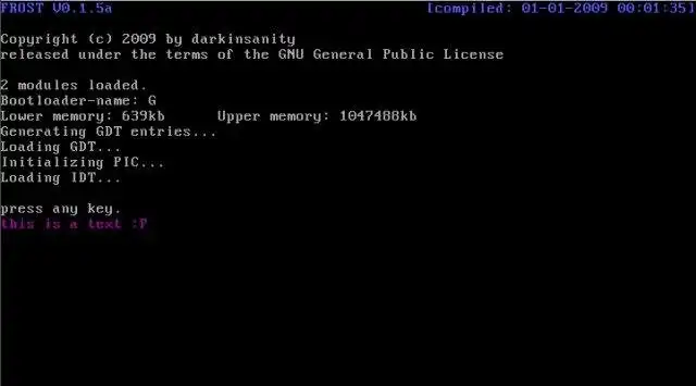Download web tool or web app FROST operating system