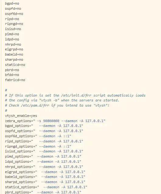 Unduh alat web atau aplikasi web FRRouting