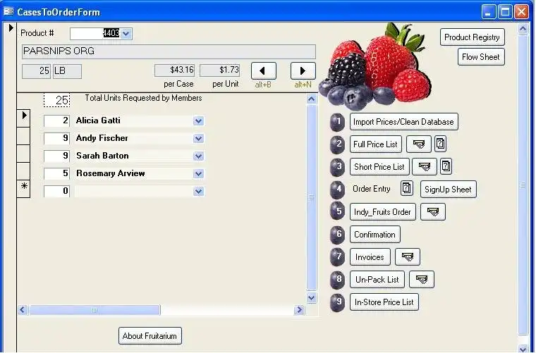 Download web tool or web app Fruitarium